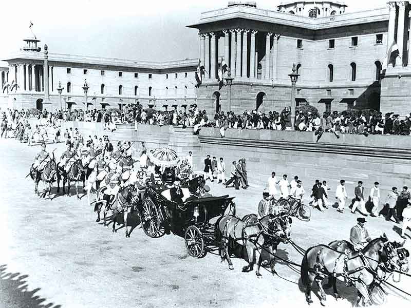 President Rajendra Prasad readies for India’s first Republic Day parade.